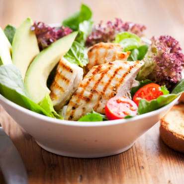 Chicken Salad with Tomatoes and Avocado